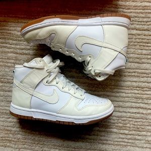 Nike Dunk High Cream size 6